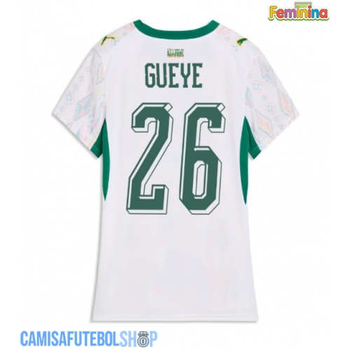 Camisa de time de futebol Senegal Pape Gueye #26 Replicas 1º Equipamento Feminina Mundo 2026 Manga Curta